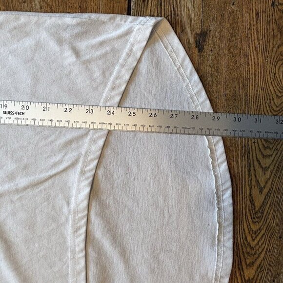 Plenty Human Wear T-shirt Mens M Red White Long Back 100% Cotton Quebec - Picture 6 of 12